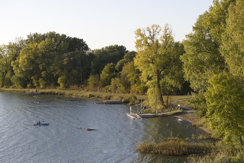 men kayaking at Conestoga State Recreation Area