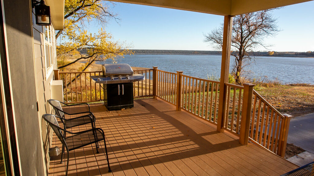 lake view cabins are available at the park