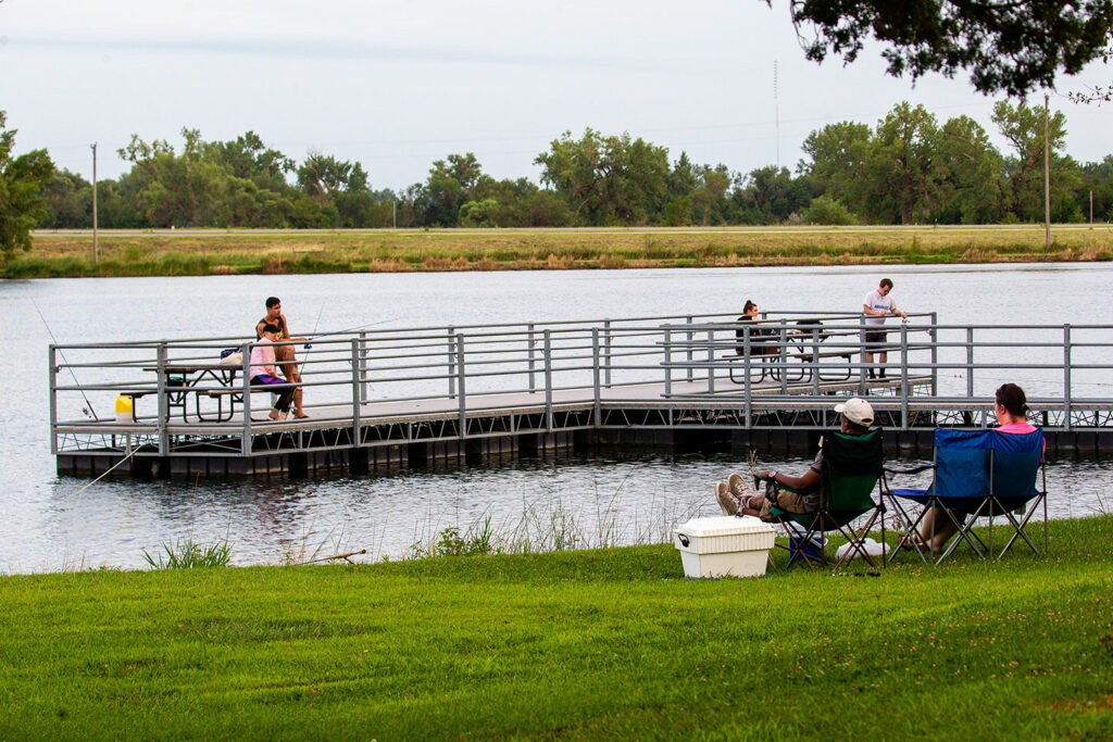 Mormon Island SRA has an ADA-compliant fishing dock.